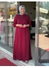 11366-CEREZ TAŞLI ELBİSE TABA