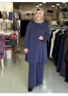 DULE TAŞLI PANTOLON TAKIM LACİVERT
