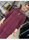 DULE PİKE TUNİK PANTOLON TAKIM Bordo