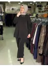 MEVA PLUS TENCEL MODAL TUNİK PANTOLON TAKIM SİYAH