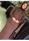 ZEMRAM TAŞLI ETEKLİ TAKIM KAHVERENGİ
