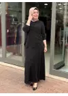 MEVAPLUS İPEKSİ MODAL TUNİK ETEK TAKIM SİYAH