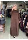 ÇERES DUDU ELBİSE KAHVERENGİ