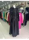 BELEN PARLAK ETEKLİ TAKIM SİYAH