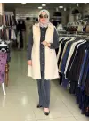 BELEN PELUŞ YELEK EKRU