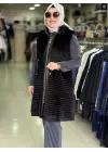 BELEN PELUŞ YELEK SİYAH