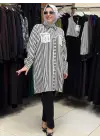 COTON TUNİK TAŞLI SİYAH
