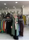 DEFRİNA MALANJLI UZUN YELEK YEŞİL