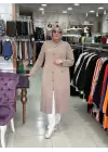 DEFRİNA MELANJLI CEKET Bej
