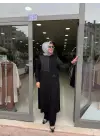 DEFRİNA SİMLİ EKOSE DETAY CEKET SİYAH