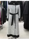 DERİN STORE BEYAZ TÜYLÜ CEKET SİYAH
