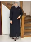 DERİN STORE RİBANA DETAY FERACE LACİVERT