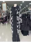 DERİNSTORE GÜPÜR CEKETLİ PANTOLONLU TAKIM SİYAH