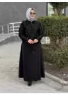 DERİNSTORE GÜPÜRLÜ ETEKLİ TAKIM SİYAH