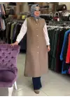 eren konuş ray desen kapıtone duğmeli yelek