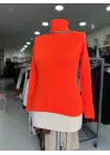 GAYE BOĞAZLI KAZAK TURUNCU