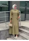 GAZE İNCİ İŞLEMELİ ELBİSE