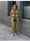 GÖMLEĞİ TAŞLI PANTOLONLU TAKIM HAKİ
