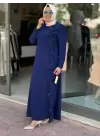 juki aden elbise İNDİGO