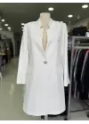 JUKİ BLAZER DÜZ YAKA CEKET BEYAZ