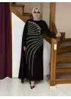 JUKİ İNİ DETAYLI ELBİSE SİYAH