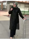 JUKİ İŞLEME ÜÇLÜ TAKIM SİYAH