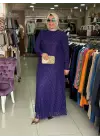 JUKİ TÜLLÜ ELBİSE MOR