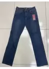 LACARTE BORU PAÇA BÜYÜK BEDEN PANTOLON MAVİ