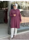 SAFİR DÜĞMELİ TUNİK SİYAH