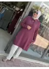 SAFİR DÜĞMELİ TUNİK SİYAH