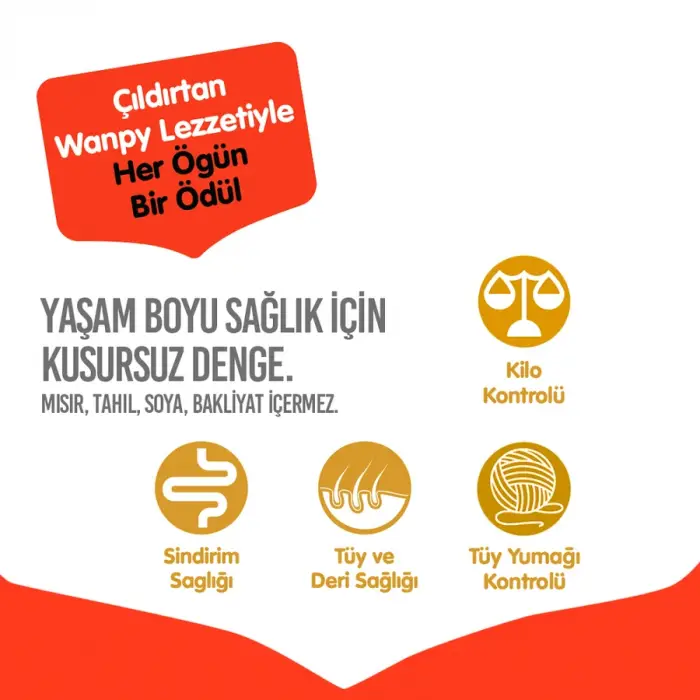 Wanpy Tahılsız Ton Balıklı Yetişkin Kedi Kuru Maması 1.5 kg