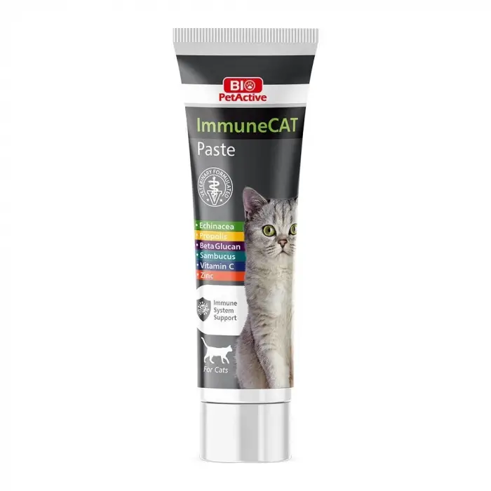 Bio Pet Active Immune Cat Paste Bağışıklık Destekleyici Kedi Macunu 100 ml