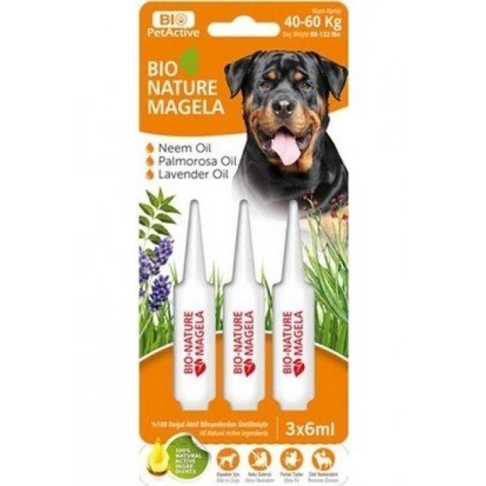 Bio Pet Active Köpek Tüy, Deri Bakımı, Parazit Damlası 40-60Kg 3 Adet