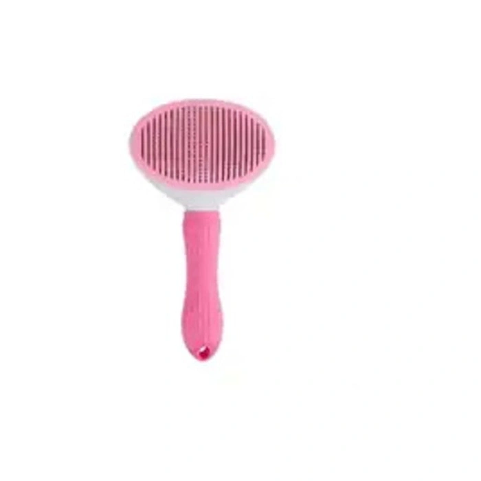 Clean Basmalı Kedi - Köpek Tarağı Pembe