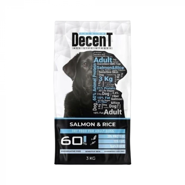 Decent Somonlu Yetişkin Köpek Maması 3 Kg
