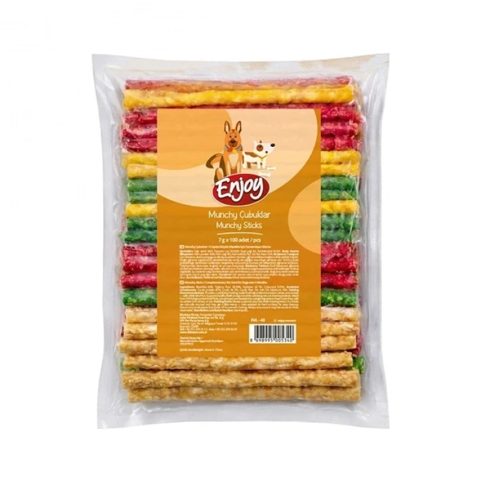 Enjoy Munchy Burgu Çubuk 7 Gr 100 Adet