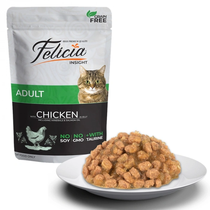Felicia Tahılsız Tavuklu Yetişkin Kedi Konserve Yaş Maması 85 gr