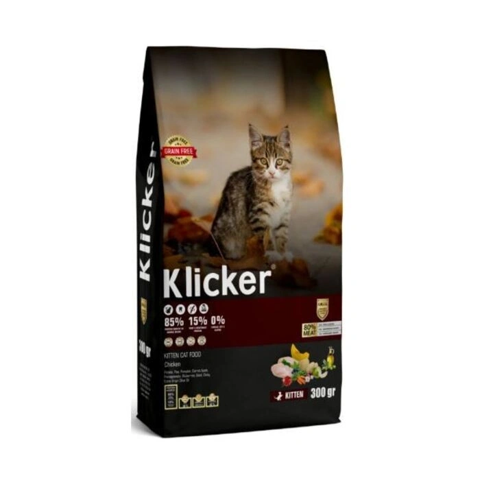 Klicker Yavru Kedi Kuru Maması Tavuklu 300 Gr