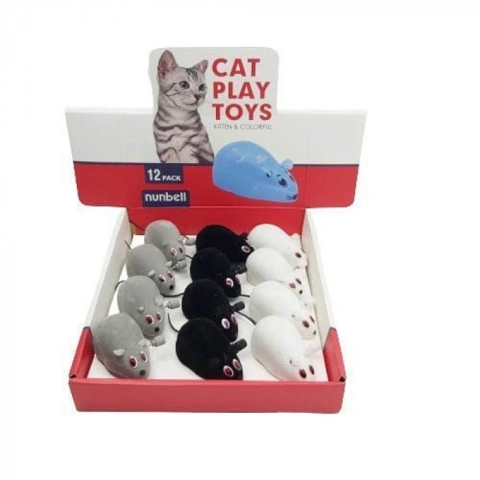 Nunbell Kurmalı Fare Hareketli Kedi Oyuncağı