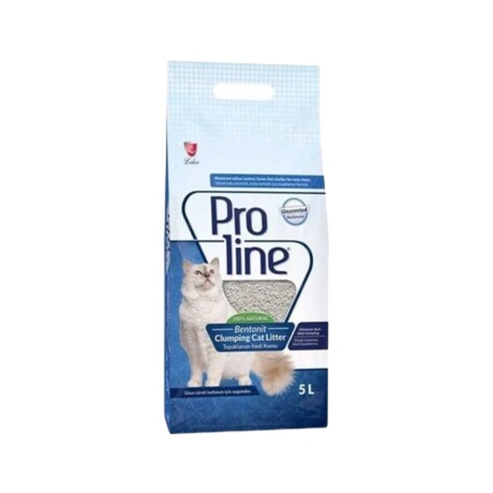 Proline İnce Taneli Kokusuz Bentonit Kedi Kumu 5 Lt