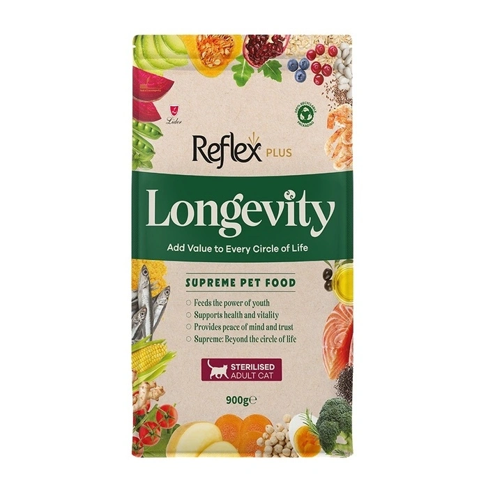 Reflex Plus Longevity Kısırlaştırılmış Yetişkin Kedi Maması 900 Gr