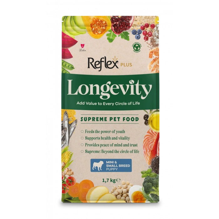 Reflex Plus Longevity Mini Ve Küçük Irk Yavru Köpek Maması 1.7 Kg