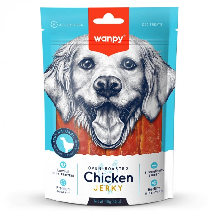 Wanpy Gerçek Tavuk Fileto 100 gr Köpek Ödülü