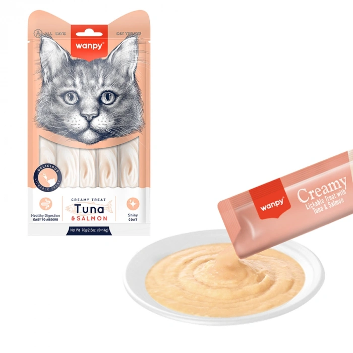 Wanpy Ton&Somon Krema Ödül 5x14gr Kedi Ödülü