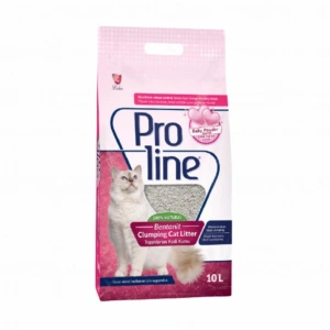 Proline Kalın Taneli Bebek Pudralı Bentonit Kedi Kumu 10 Lt
