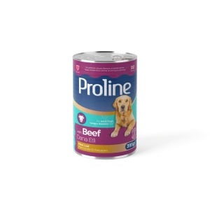 Proline Pate İçinde Parça Dana Etli Köpek Konserve 395 Gr