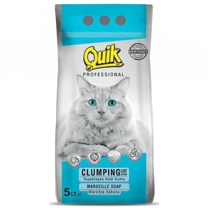 Quik Bentonit İnce Taneli Marsilya Sabunlu Kedi Kumu 5Lt