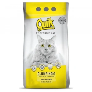 Quik Bentonit İnce Taneli Pudra Kokulu Kedi Kumu 5Lt