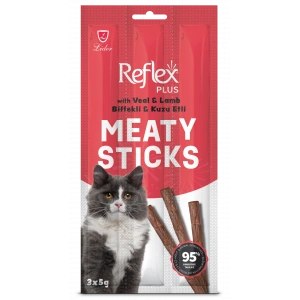 Reflex Plus Kedi Ödül Maması Stick Biftekli Ve Kuzu Etli 3x5 Gr