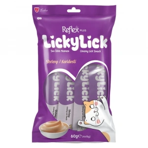 Reflex Plus Lickylick Karidesli Sıvı Ödül Maması 4x15 Gr